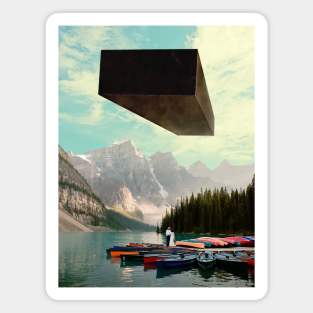Object In The Sky - Surreal/Collage Art Magnet